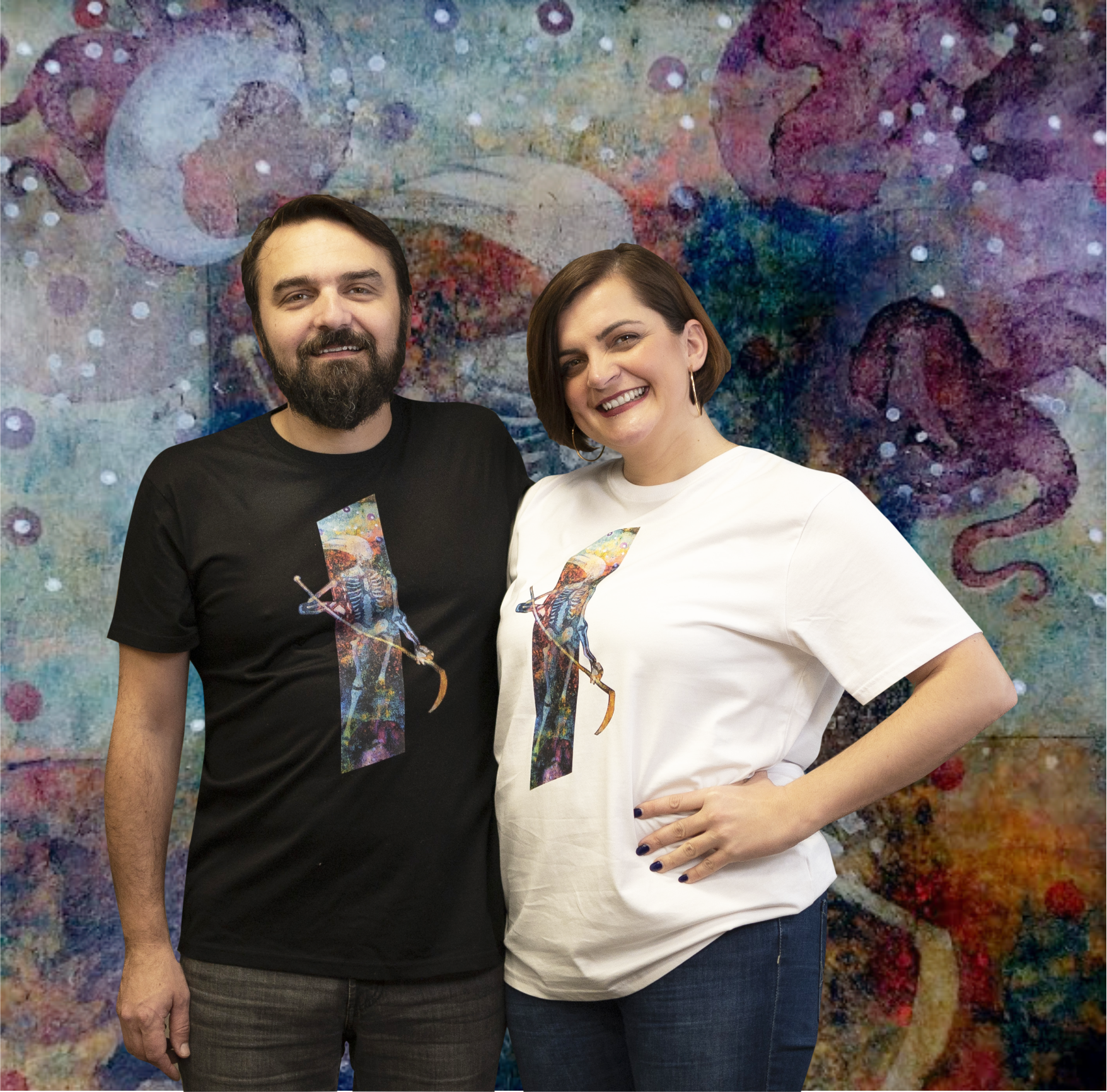 Tričko pánské bílé - ,,Smrťáček"