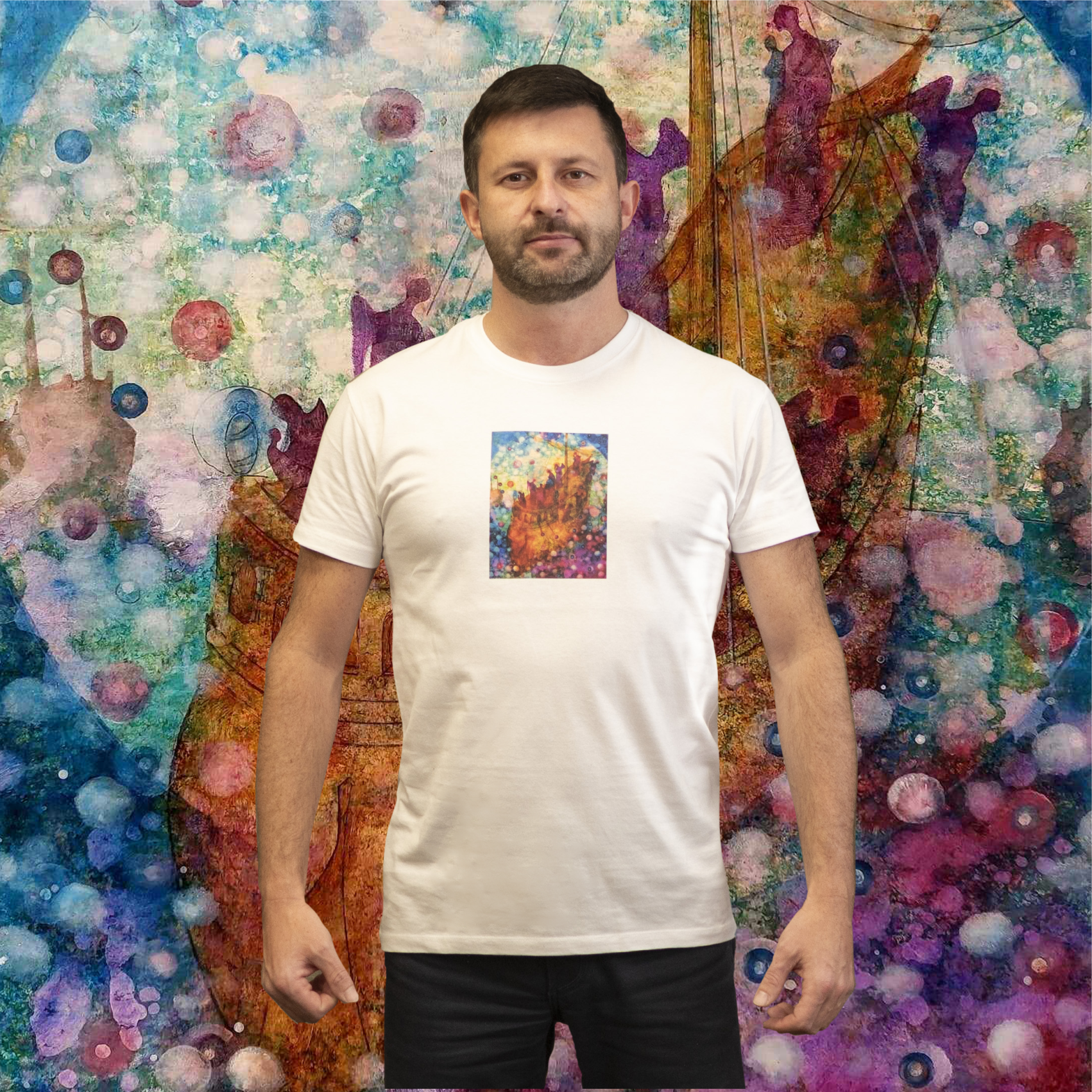 Tričko pánské bílé - ,,Archa"