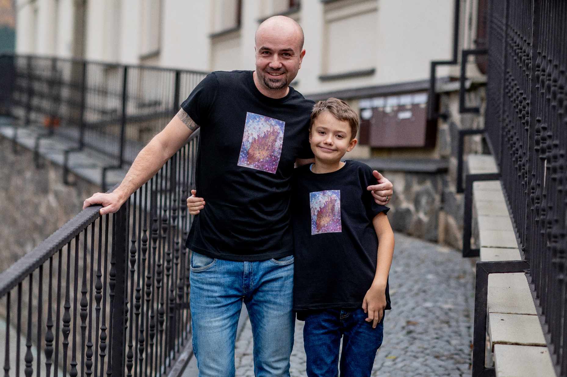 Tričko dětské černé - ,,Archa"