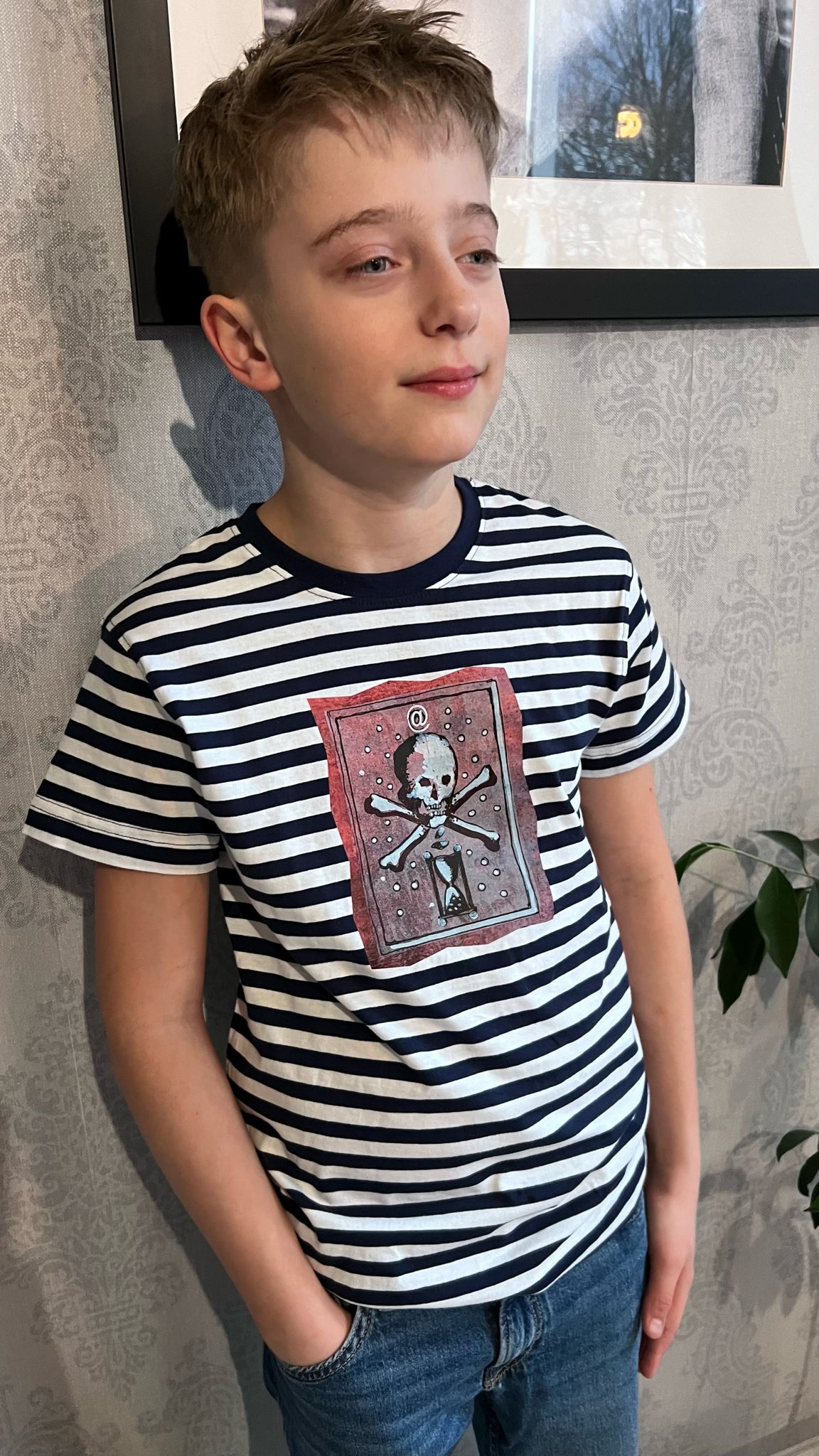 Tričko dětské proužky - ,,Internet"