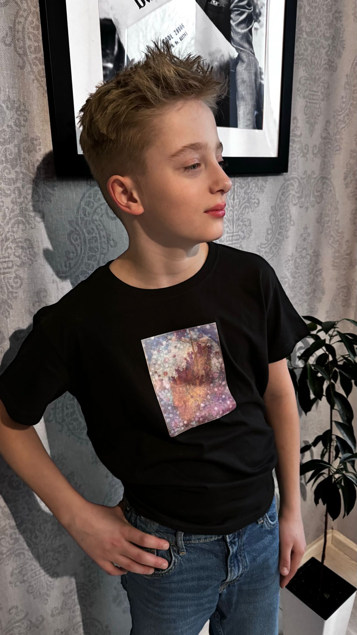 Tričko dětské černé - ,,Archa"