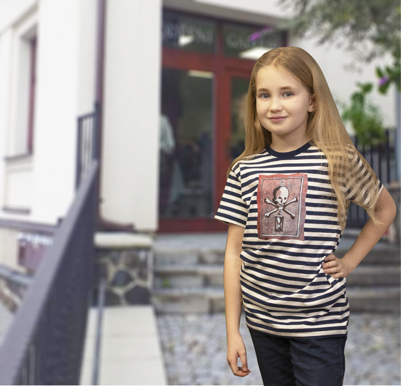 Tričko dětské proužky - ,,Internet"