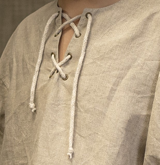 Lněná dětská košile režná