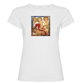 Tričko dámské bílé - ,,Červený kůň"