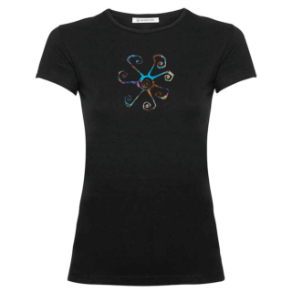 Tričko dámské černé - Smiling sun