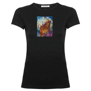 Tričko dámské černé - ,,Archa"