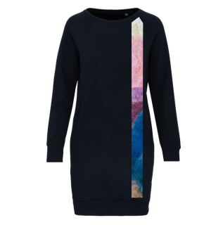 Mikinové šaty dámské černé - ,,Snění"