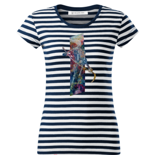 Tričko dámské proužky - ,,Smrťáček"