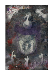 Jmenovka - Jesličky ve fialové