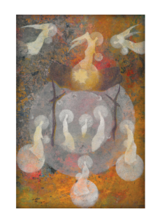 Jmenovka - Jesličky v oranžové