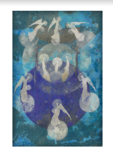 Jmenovka - Jesličky v modré