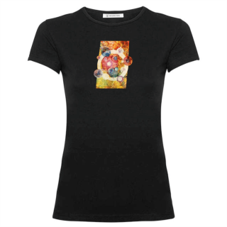 Tričko dámské černé - ,,Planety"