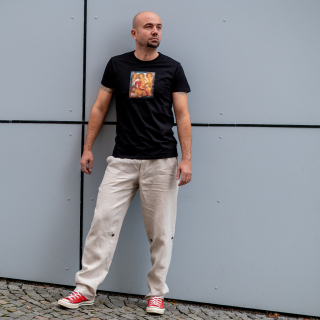 Lněné kalhoty UNI - režné